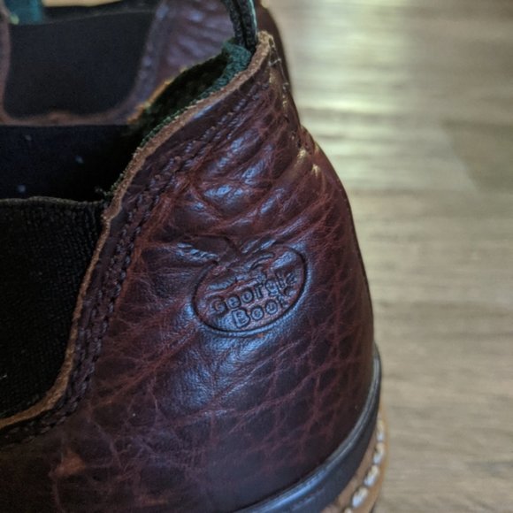 Georgia Giant Romeo Brown Women's Work Brown Leather Boot Romeo Boot Size 7 - Picture 4 of 10